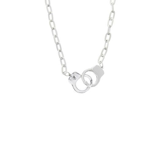 Zac's Alter Ego - Silver Handcuff Chain Collier - Couleur argent